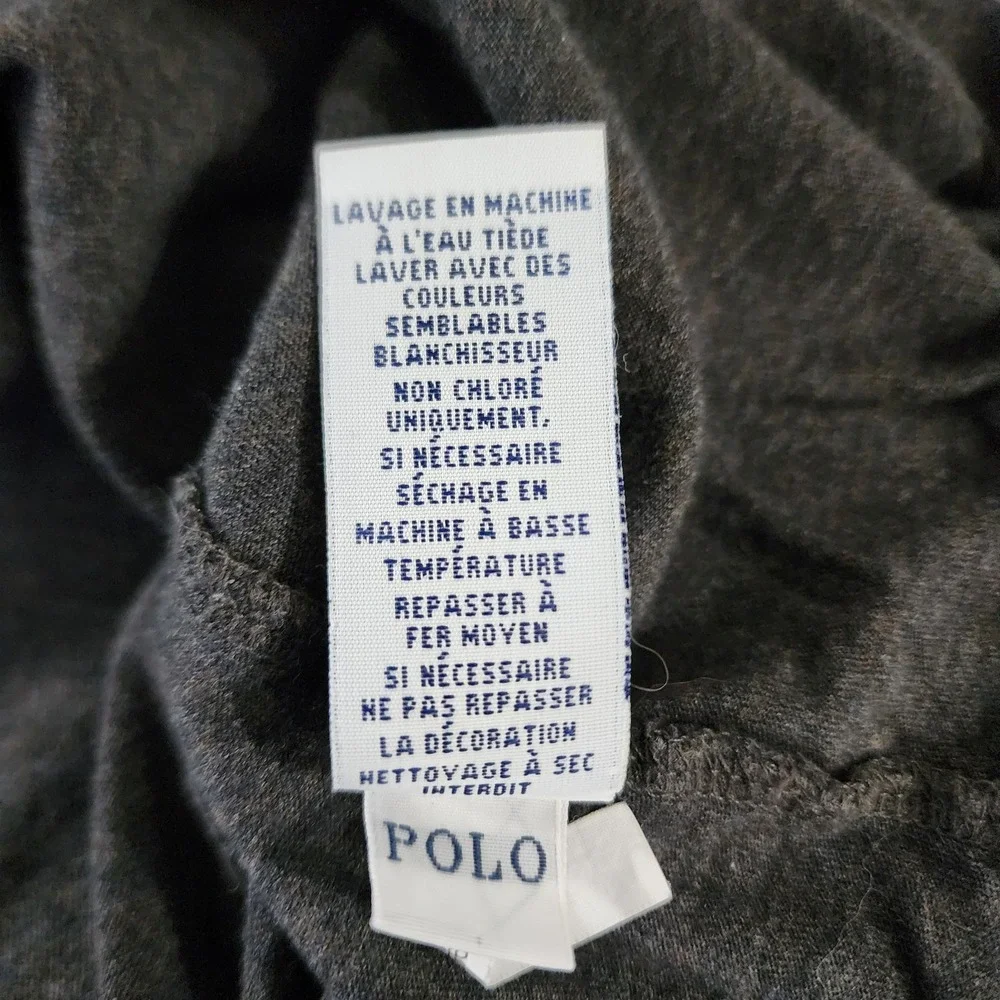 Polo Ralph Lauren T Shirt Men's Size Medium Dark‎ Gray Short Sleeve